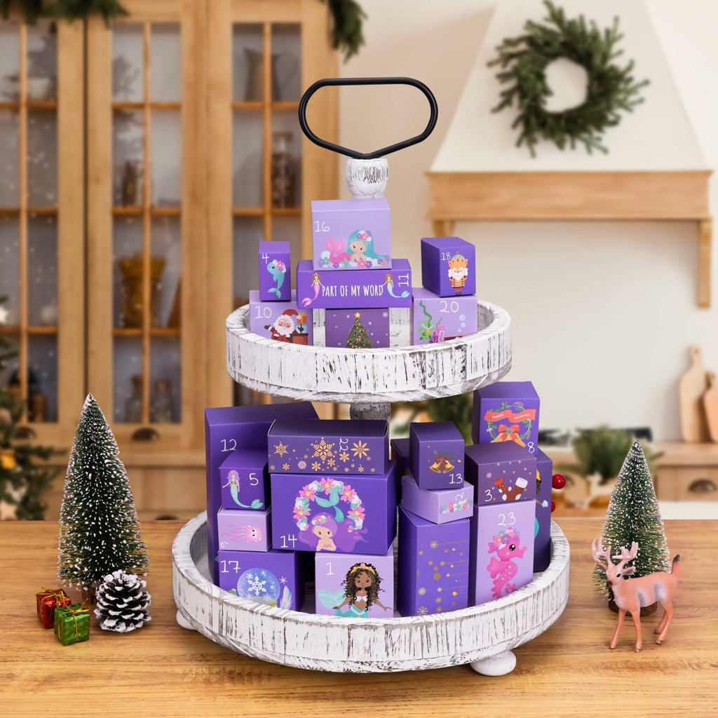 VENUSFIT Advent Calendar 2025 Girls 24 Days Christmas Mermaid Gift Box