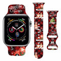 msausyr Christmas Silicone Sport Band Compatible Apple Watch 38-49mm D-22