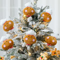 Wavwavw 6pcs Chef Gingerbread Man Xmas Tree Picks Multi Color 12.2in