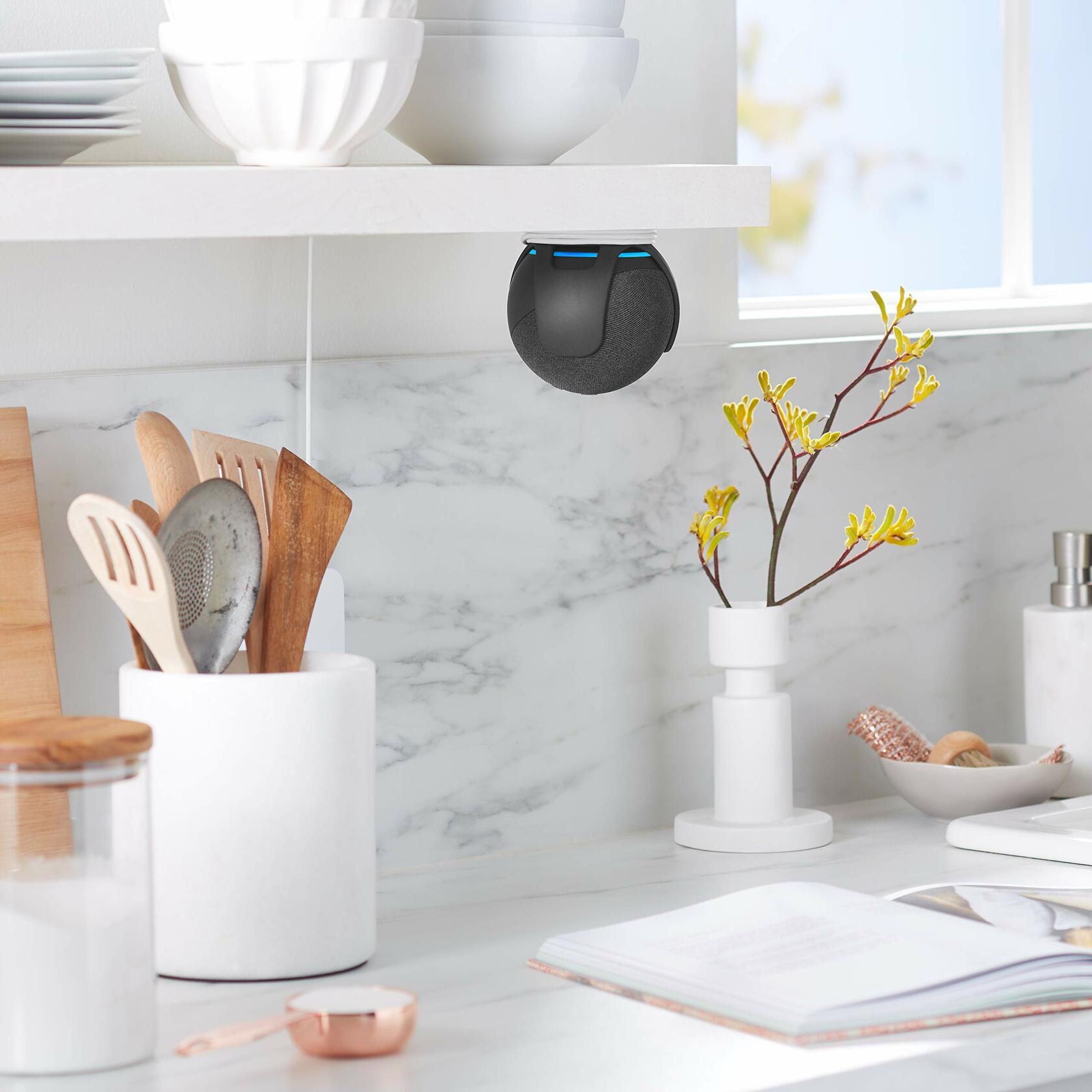 EchoGear Wall Mount for Amazon Echo Dot 4th Gen White EGMA-EDM3l2-W2