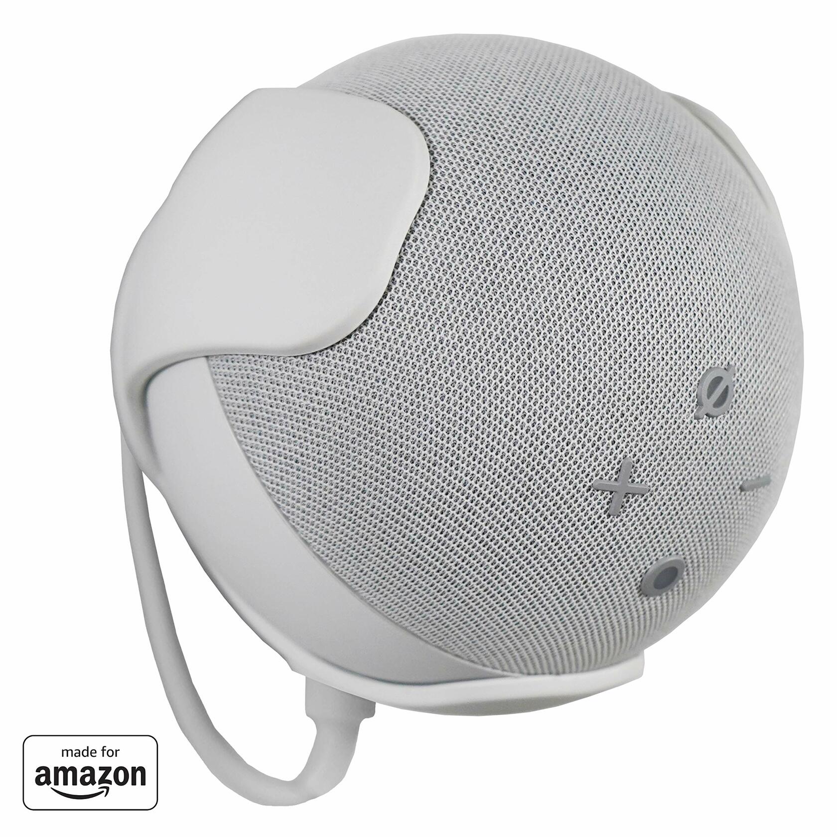 EchoGear Wall Mount for Amazon Echo Dot 4th Gen White EGMA-EDM3l2-W2