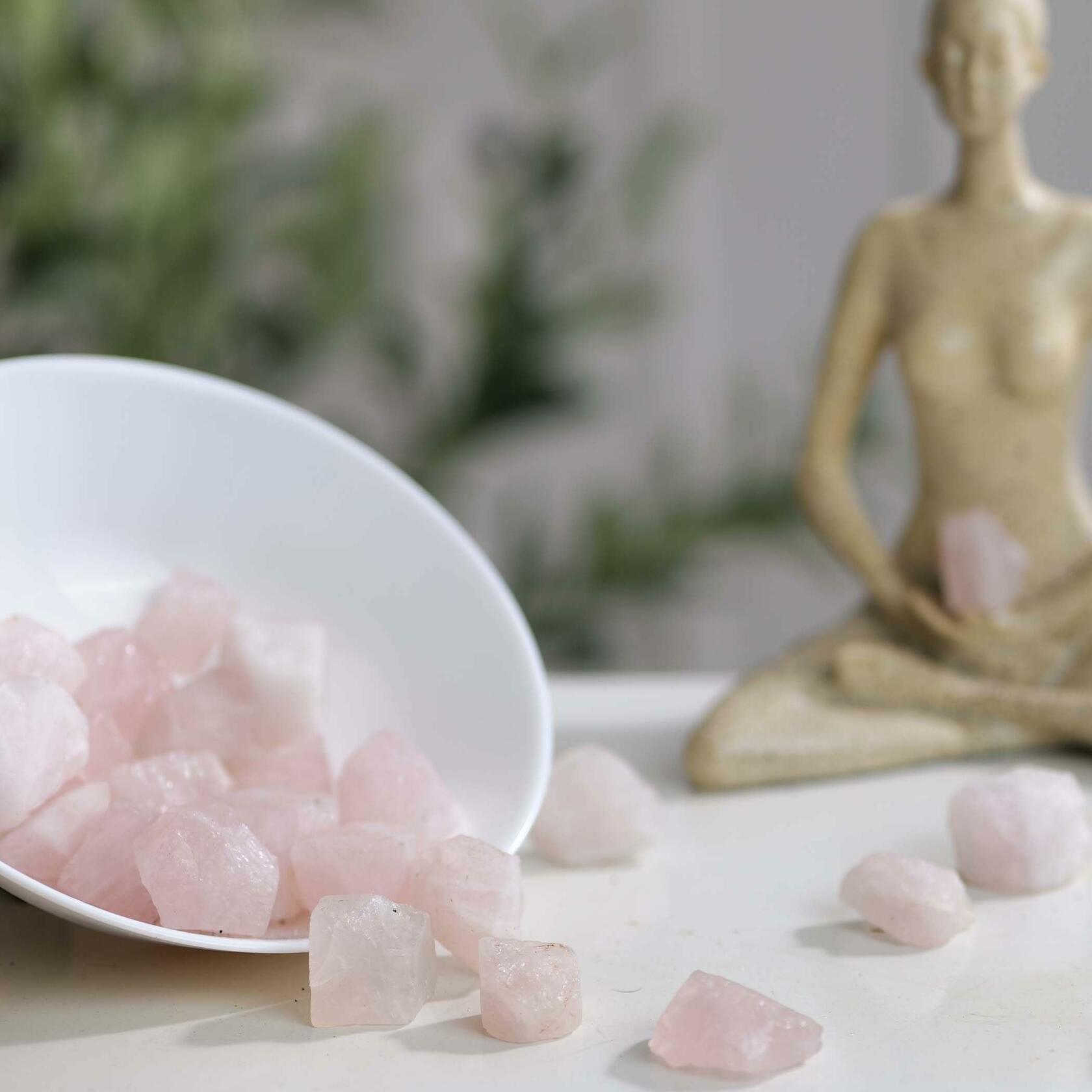 Rose Quartz Raw Healing Stones 1/2lb Pink Rough Crystals Bulk
