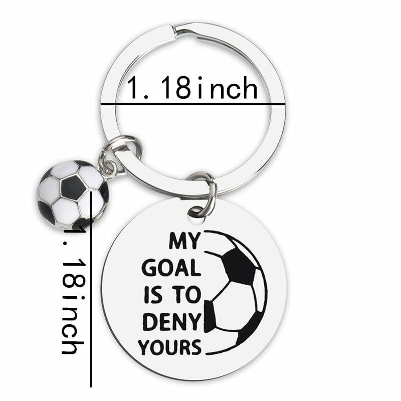 ShiQiao Spl Inspirational Soccer Keychain Unisex Adult Football Gift