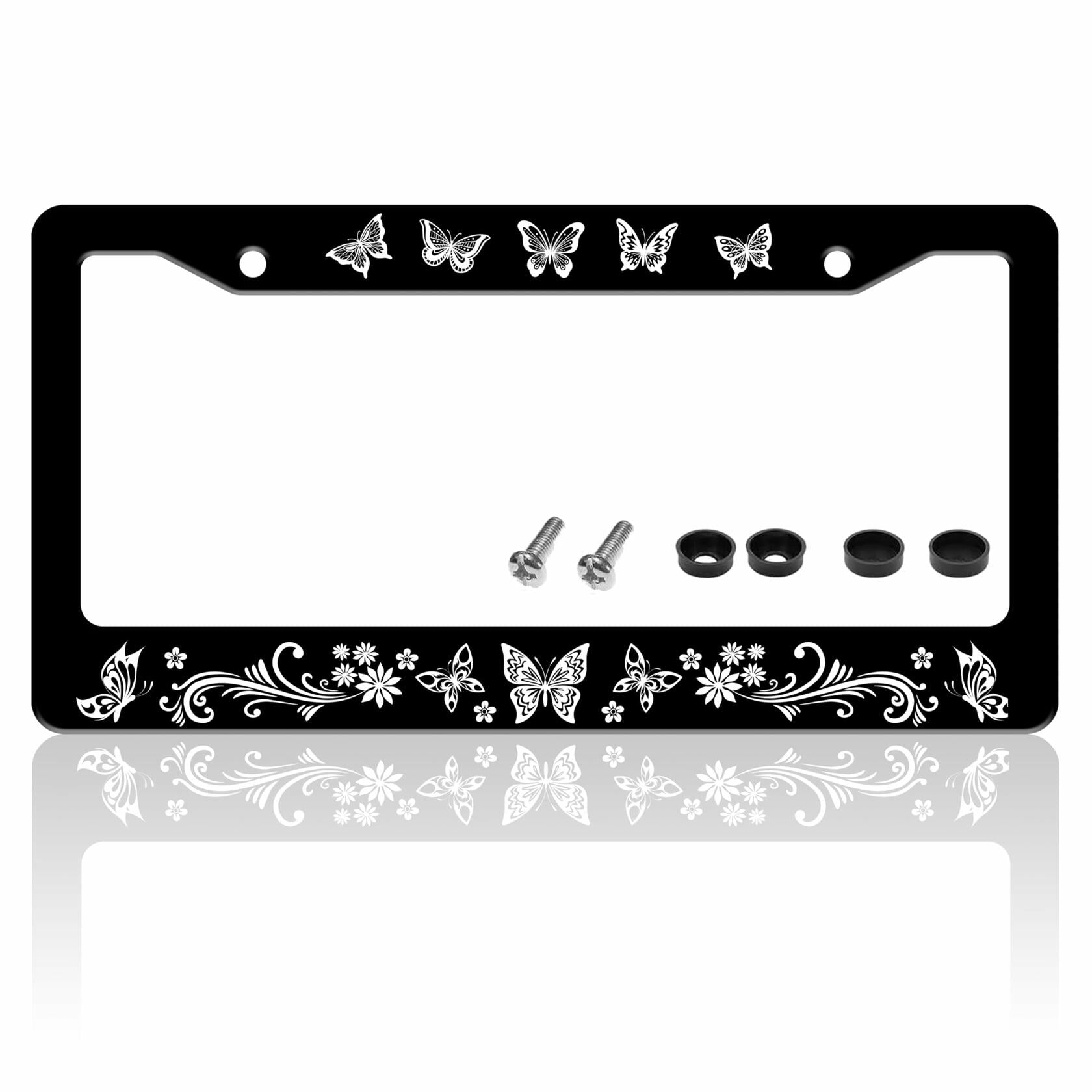 I'd Rather Be Watching Anime License Plate Frame Funny Stainless Steel