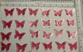 Unbranded x24 3D Double Shad Edible Wafer Butterflies for Cake Cupcakes