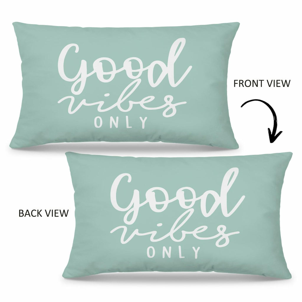 Mingnei Motivational Quote Green Flannel Throw Pillow Cover 12x20
