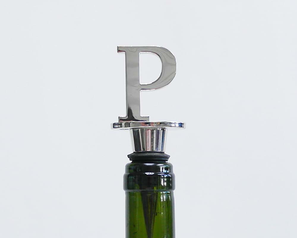 Lutong Letter Gift Set Key Ring Bottle Stopper 2 PCS Silver S