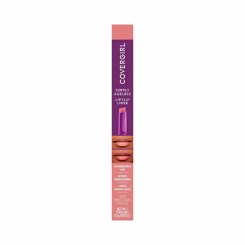 COVERGIRL Simply Ageless Lip Flip Liner, Precious Mauve, Pack of 1