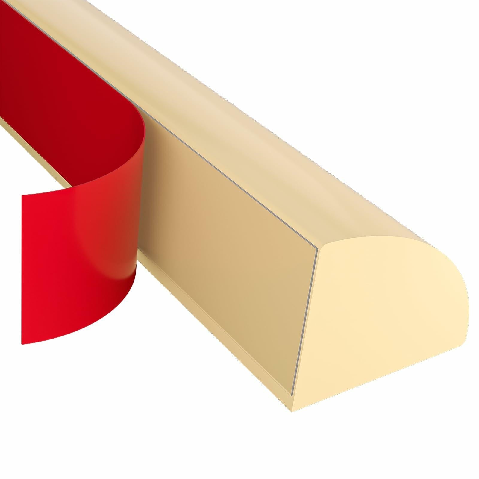 Flexible Quarter Round Molding Peel Stick Rubber Trim Bathtub 118in