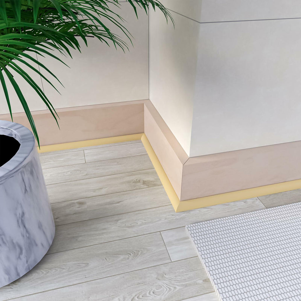Flexible Quarter Round Molding Peel Stick Rubber Trim Bathtub 118in