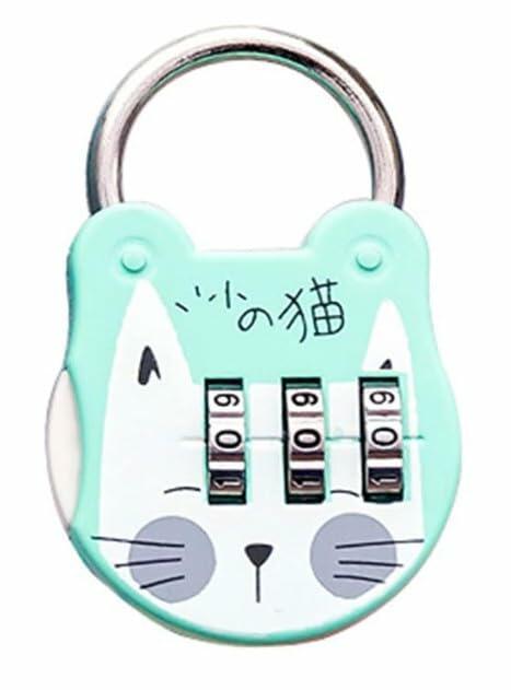 WsjiaboFux Green 3-Digit Combination Padlock Stainless Steel High Strength