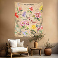 dueeia Vintage Floral Tapestry Wall Hanging 51.2x59.1 Polyester E