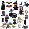 Halloween Mini Figurines 32 Pcs Resin Ornaments Miniature Garden Decor