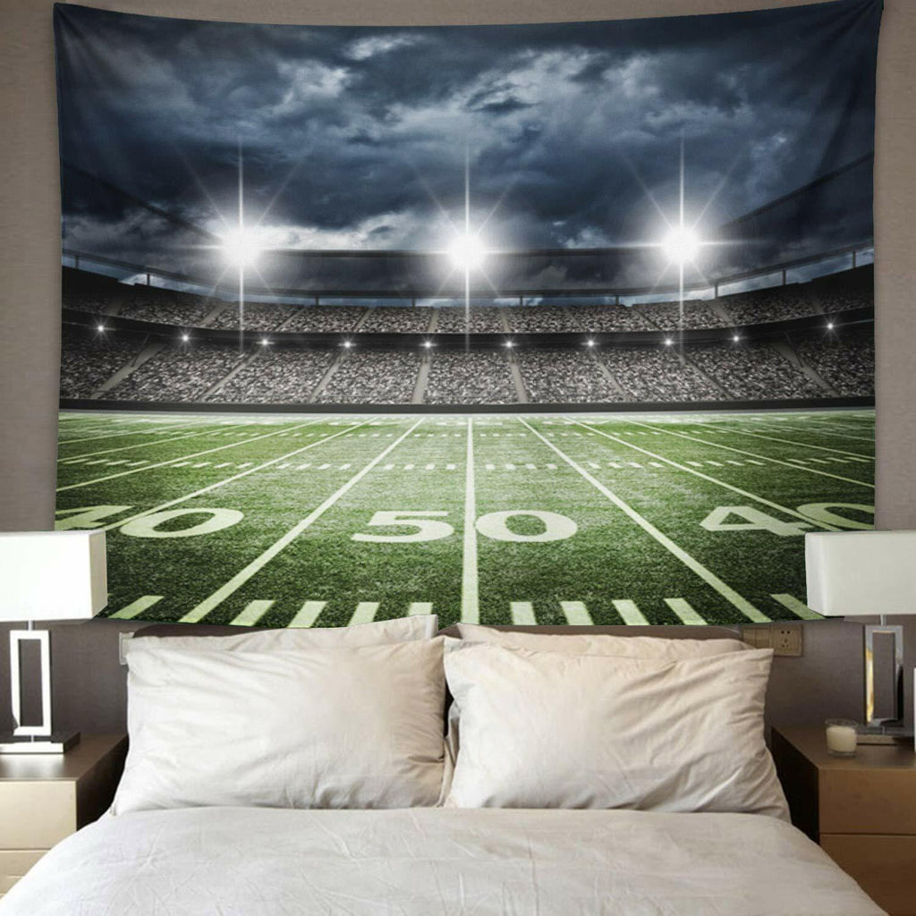 Emvency Football Stadium Tapestry Wall Hanging 60x80 Inches Polyester
