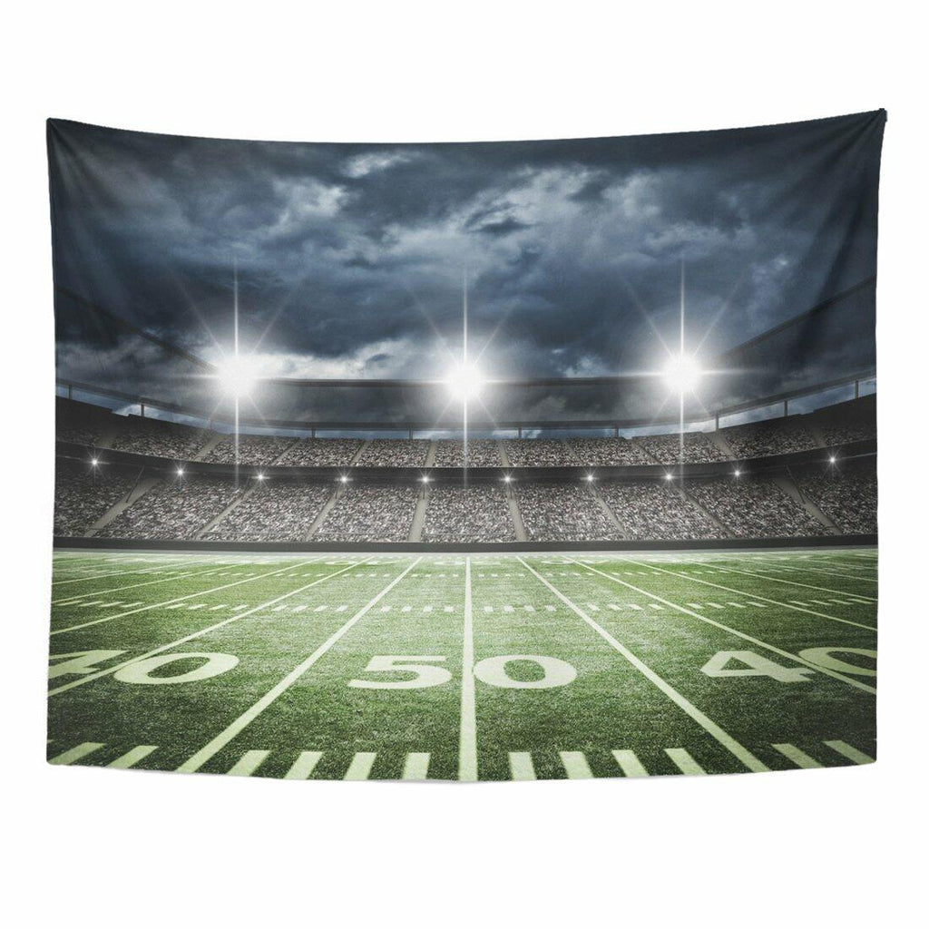 Emvency Football Stadium Tapestry Wall Hanging 60x80 Inches Polyester