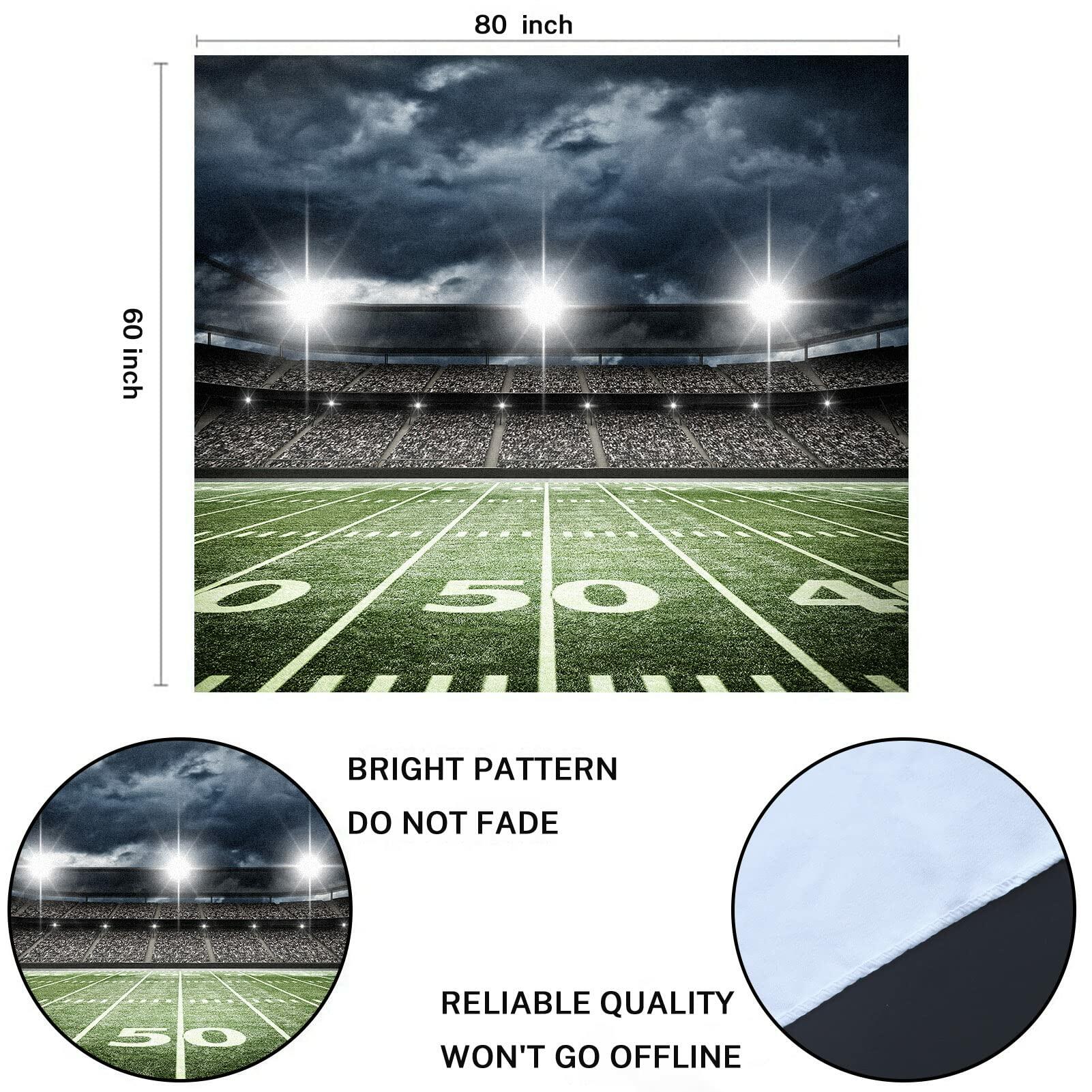 Emvency Football Stadium Tapestry Wall Hanging 60x80 Inches Polyester