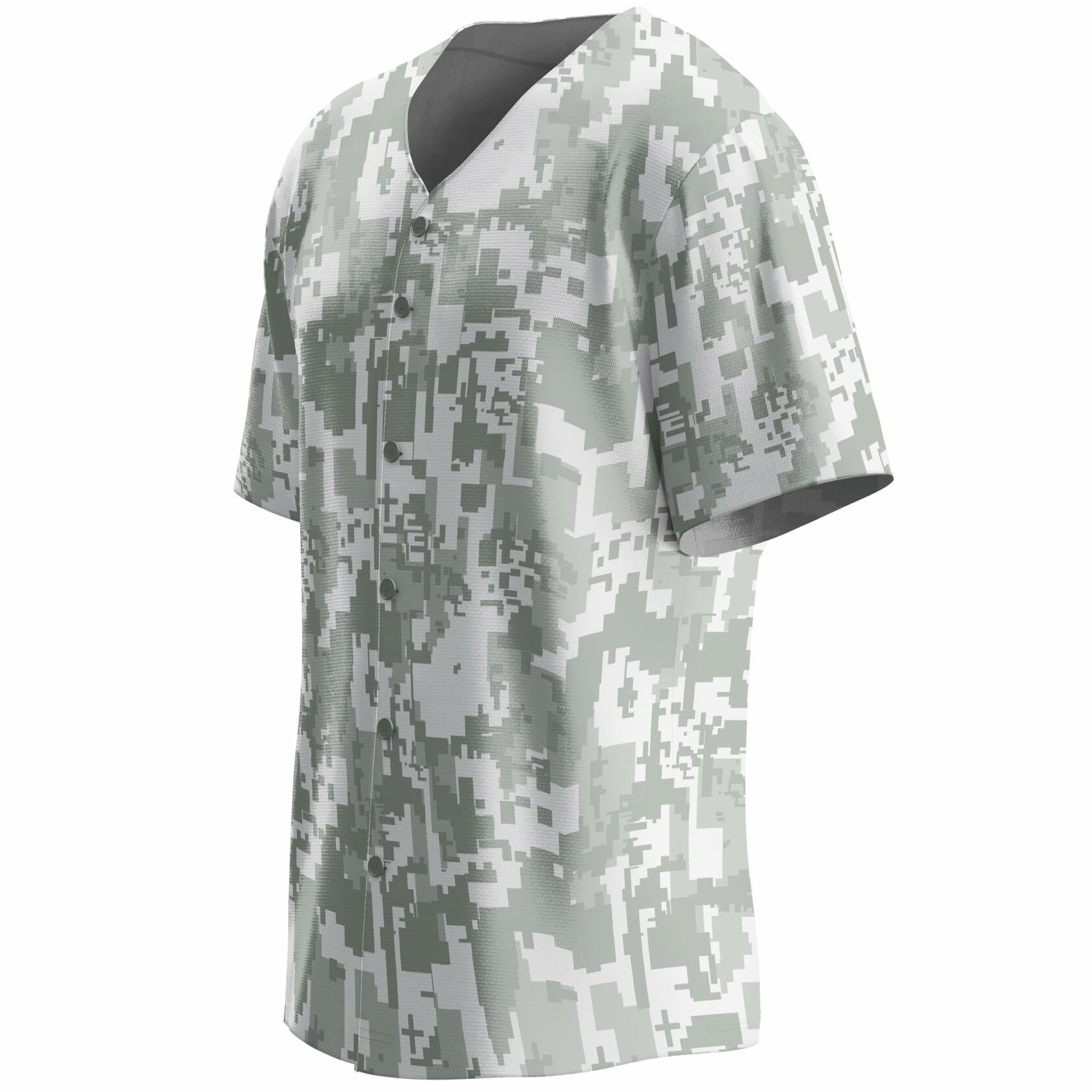 Aizqaoalk Men's Baseball Jersey Short Sleeve Button-Down Shirt Color7 Size L