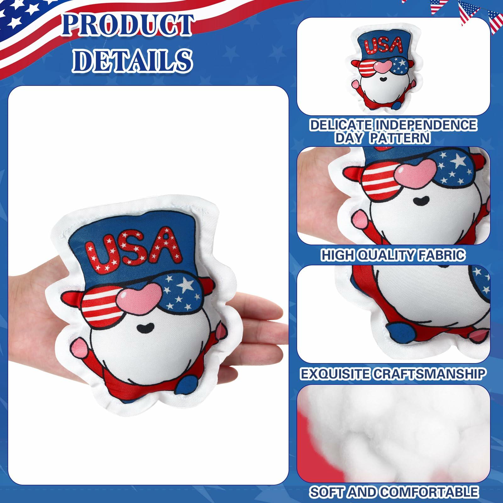 Oudain 24 Pc 5" Patriotic Star Ornaments Red White Blue Independence Day