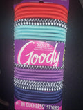 Goody Ouchless Elastic Ponytail Holders Multi Neon Colors Black White 30 Ct
