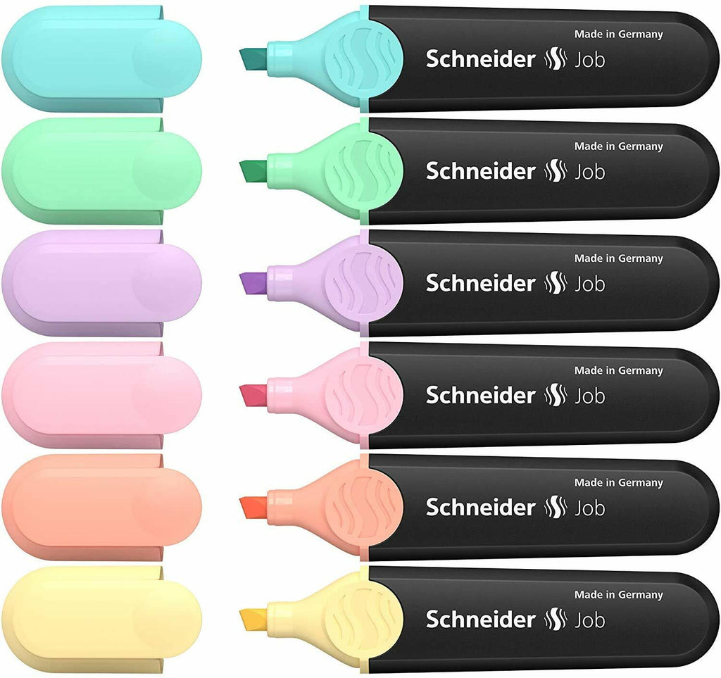 Schneider Highlighter Textmarker Job Pastell Set 6 Stück 50-115097