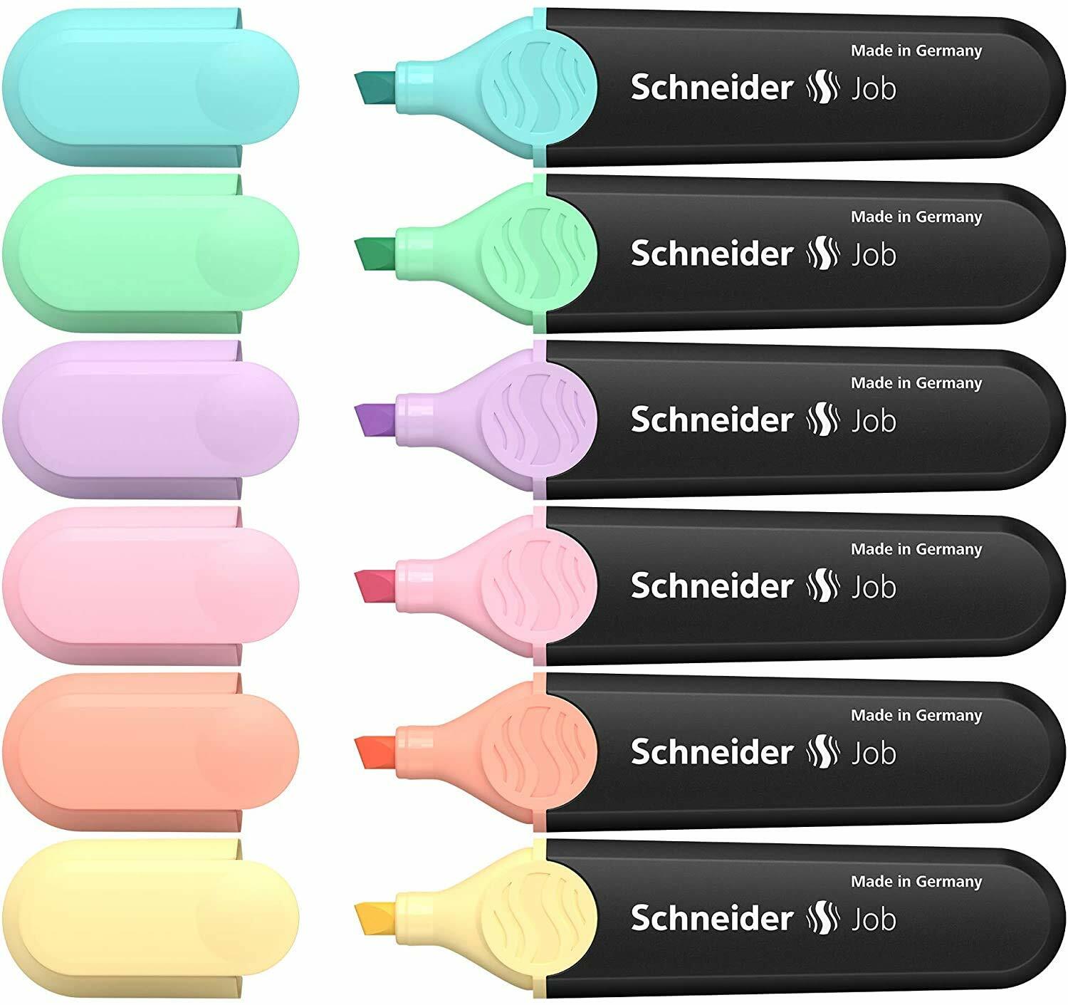 Schneider Highlighter Textmarker Job Pastell Set 6 Stück 50-115097