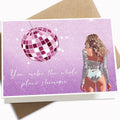 GIFTSFARM Birthday Card for Girls Women Purple Stars Music Theme
