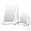 BACK KTCL 2 Pack 2025 Rechargeable Travel Makeup Vanity Mirror 72 LED Lights