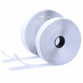BQS 1" Self Adhesive Hook and Loop Tape 16ft Black Sticky Back Fastener