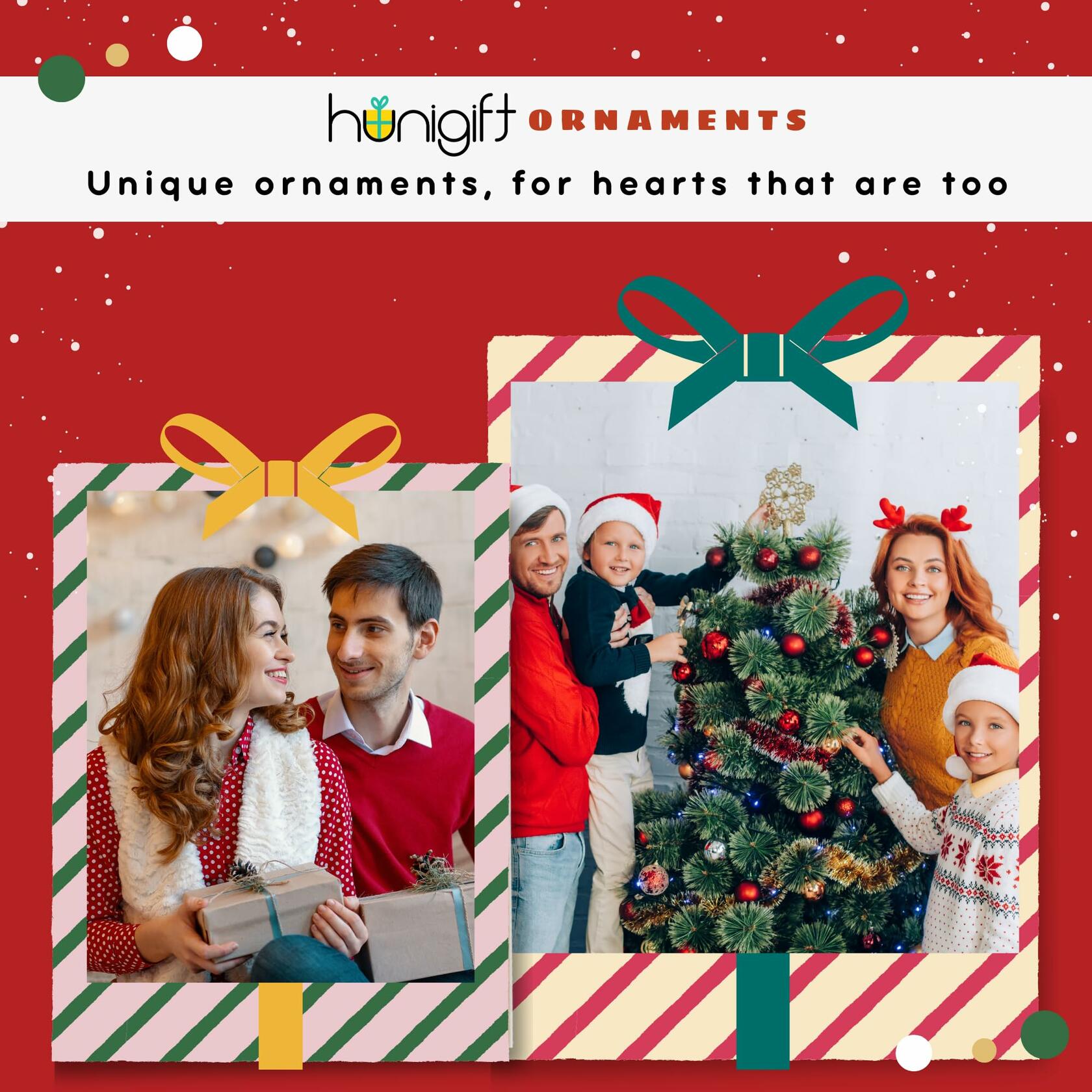 HUNIGIFT Daughter Christmas Ornament 2025 Acrylic Large 13 Daughter OPEN BOX