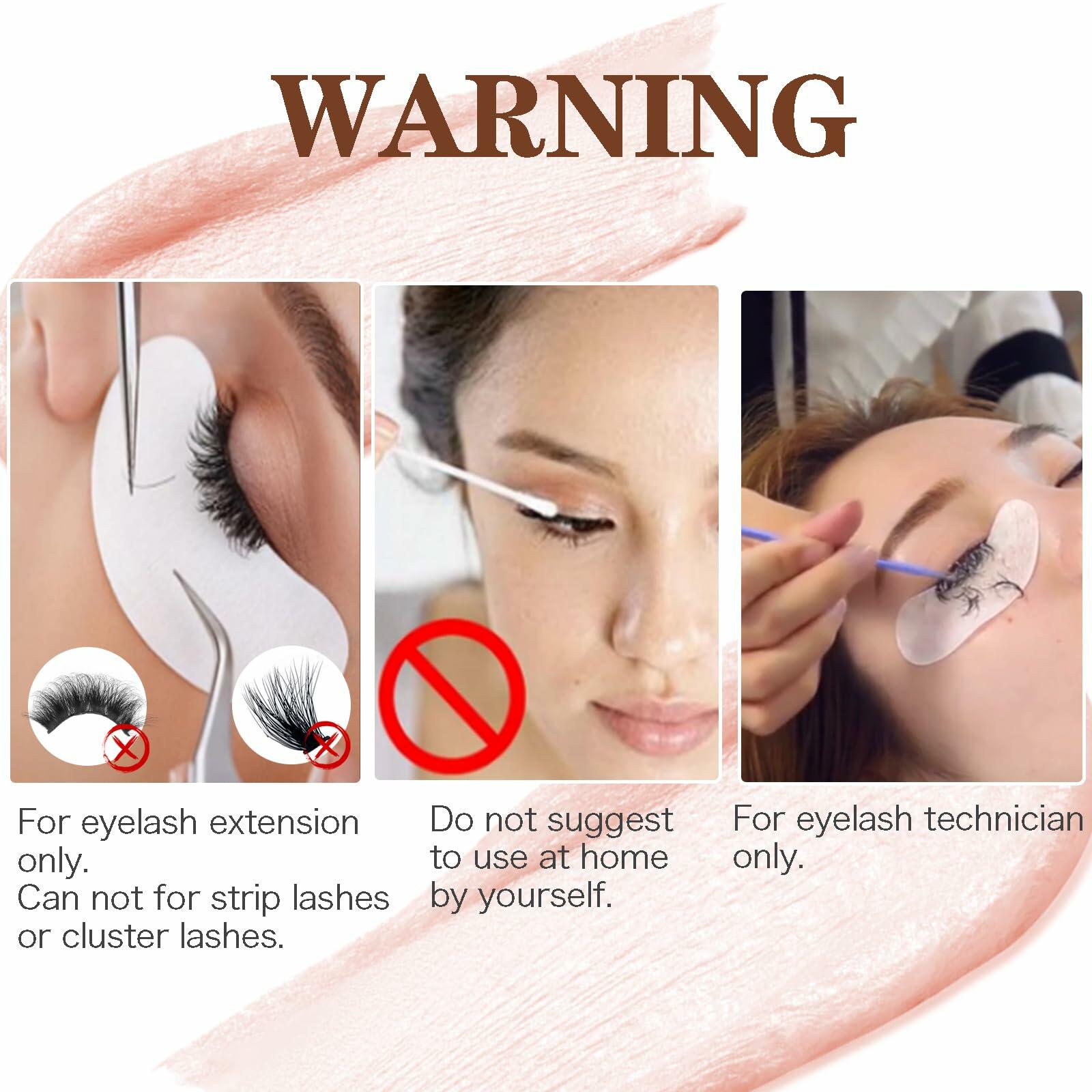 Anforlin Lash Remover Kit 10g Peach Scent with Eye Pads Brushes Tweezers
