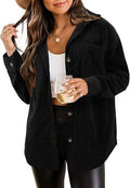 CiCiBird Women's Oversized Utility Shacket Jacket Black XL Size XL