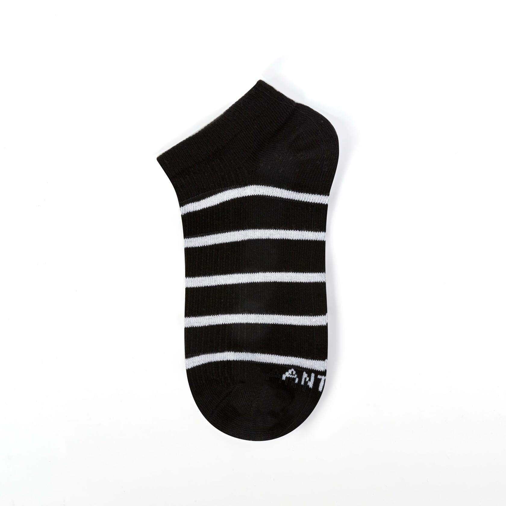 ANT21T Athletic Ankle Socks Low Cut Gray White Black Blue 4 Pairs