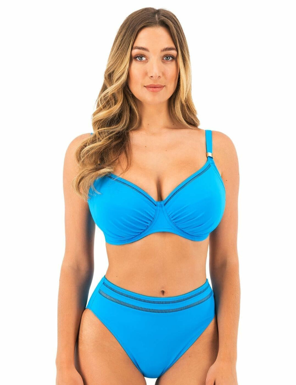 Fantasie East Hampton Underwire Gathered Full Cup Bikini Top Blue Diamond 40D