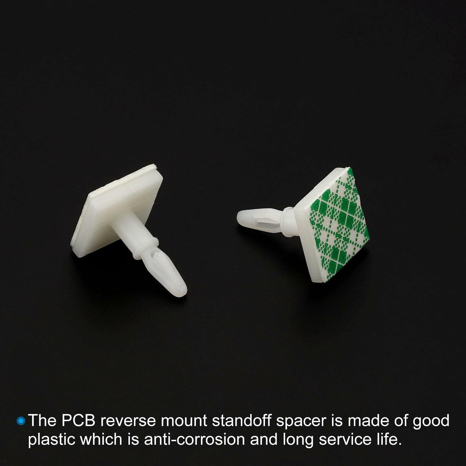 PATIKIL Sticky PCB Spacer Adhesive Standoffs 0.37" Height White 40 Pcs