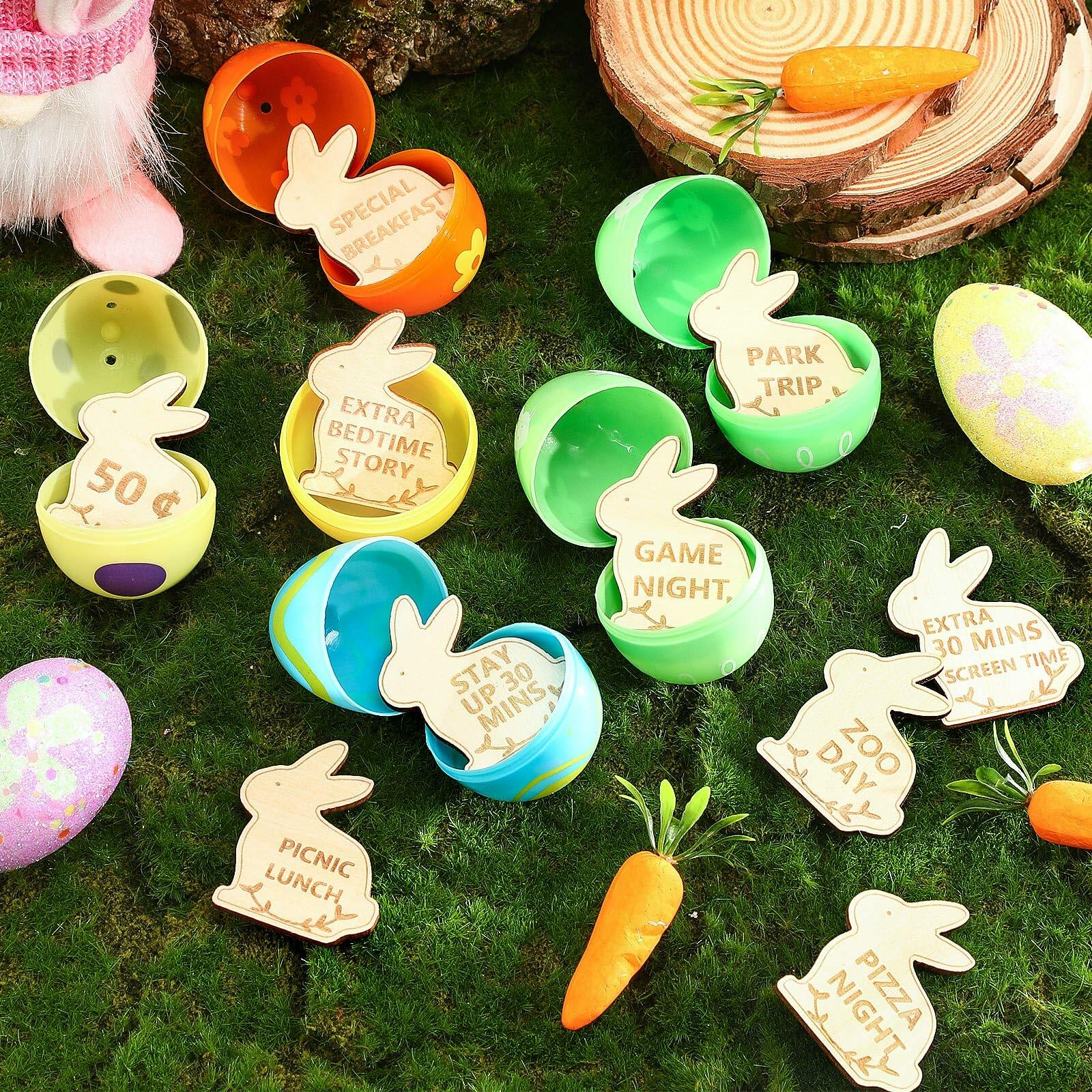 CypherX Halloween Wood Craft Tokens for Kids, 30 Pieces, DIY Activity & Rewards