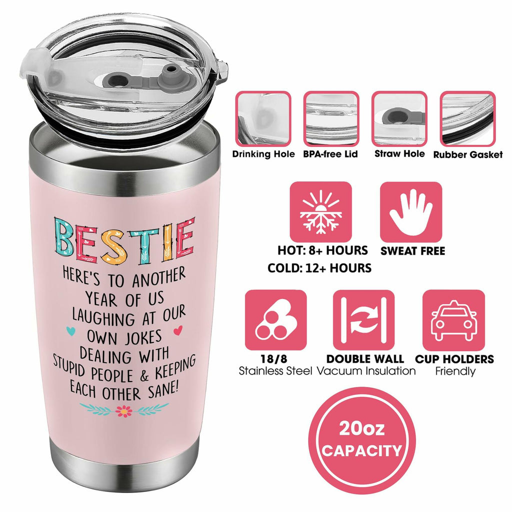GINGULMINA Birthday Gifts for Women Friends 16 Oz Can Glass Friend 09