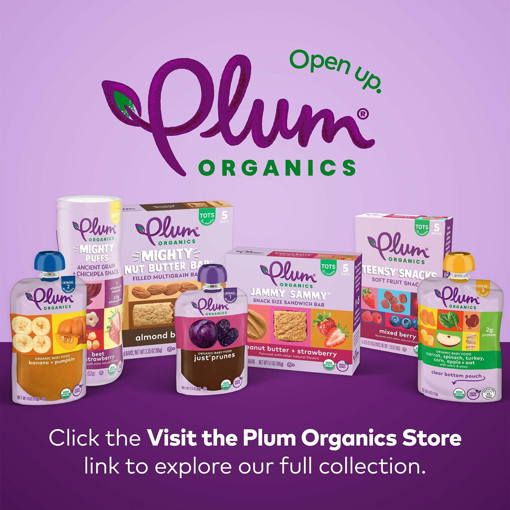 Plum Organics Stage 2 Baby Food Pear Pea Spinach 4oz Pouch Organic