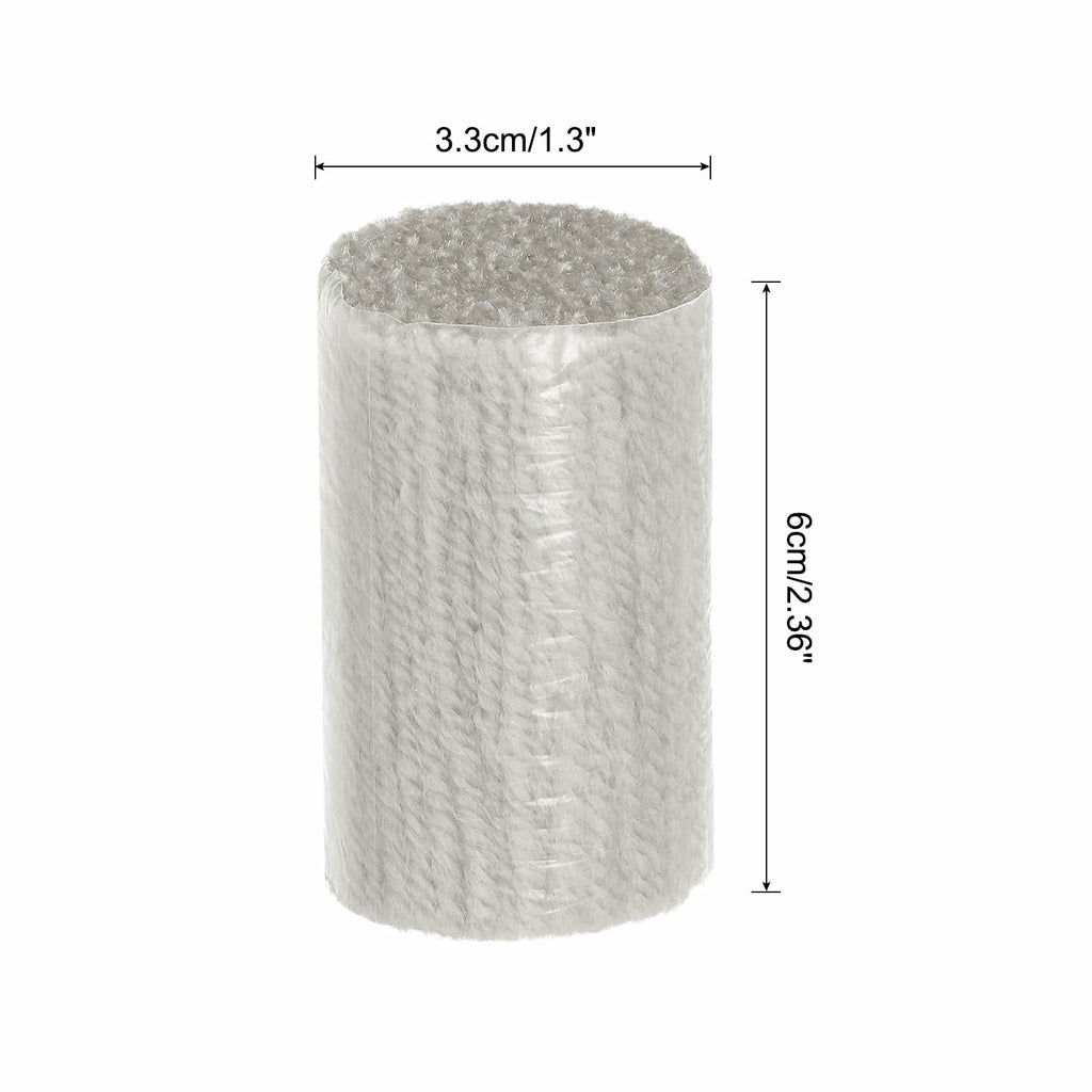 PATIKIL 10 Rolls Latch Hook Yarn Precut Rug Kit Light Grey