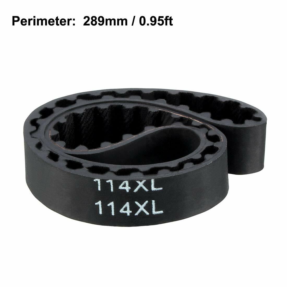 uxcell 114XL Rubber Timing Belt Synchronous Closed Loop 10mm Width