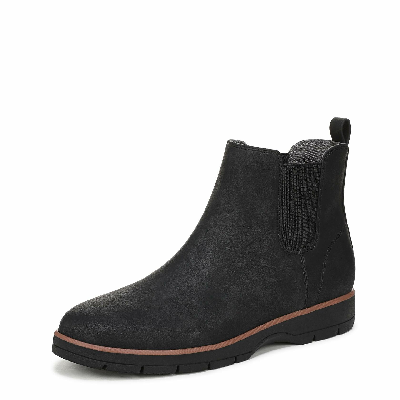 Dr. Scholl's Women's Northbound Ankle Boot Black Smooth Size 8 W