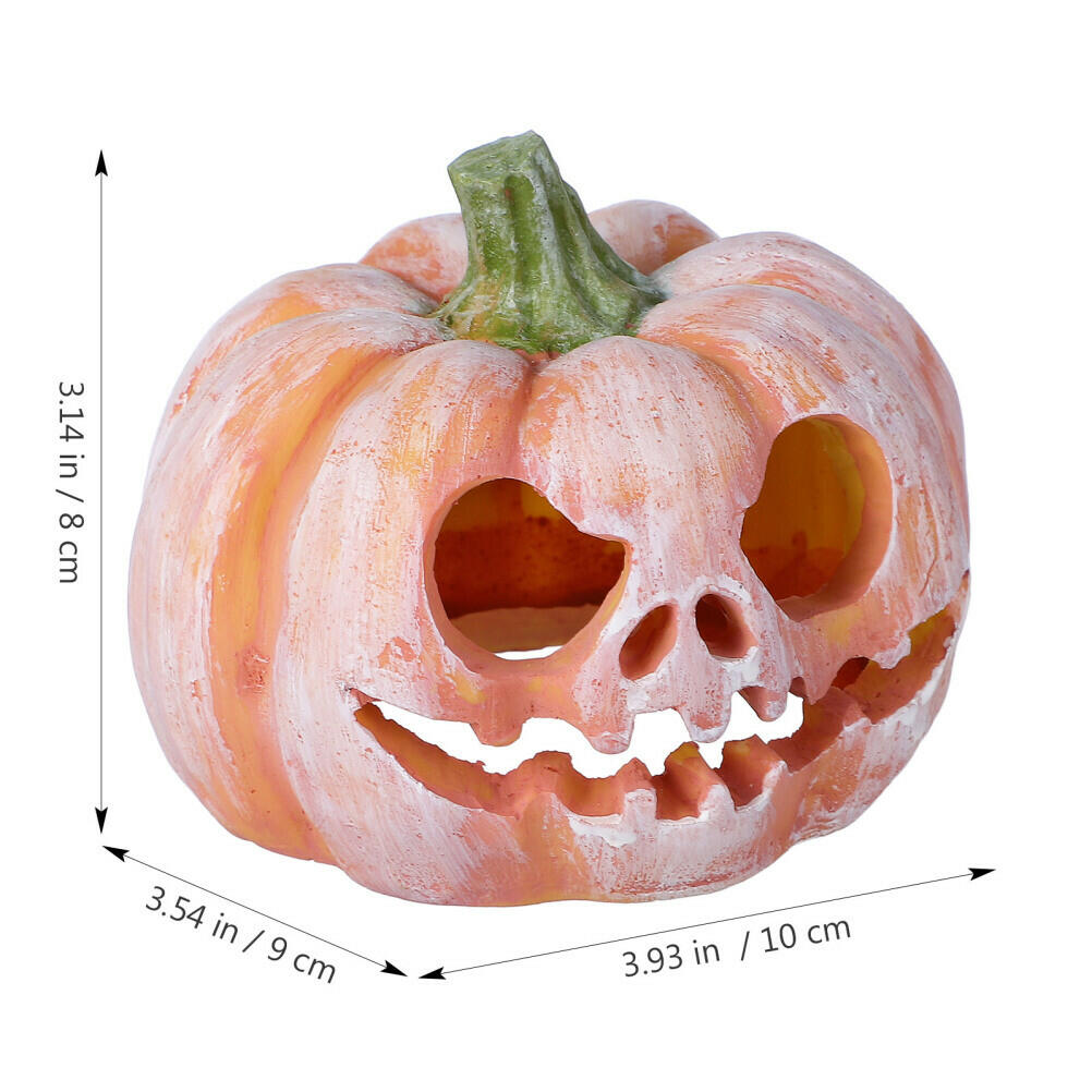 Pumpkin Shaped Fish Hideout House Tank Decor Aquarium Fish Tank Decoration