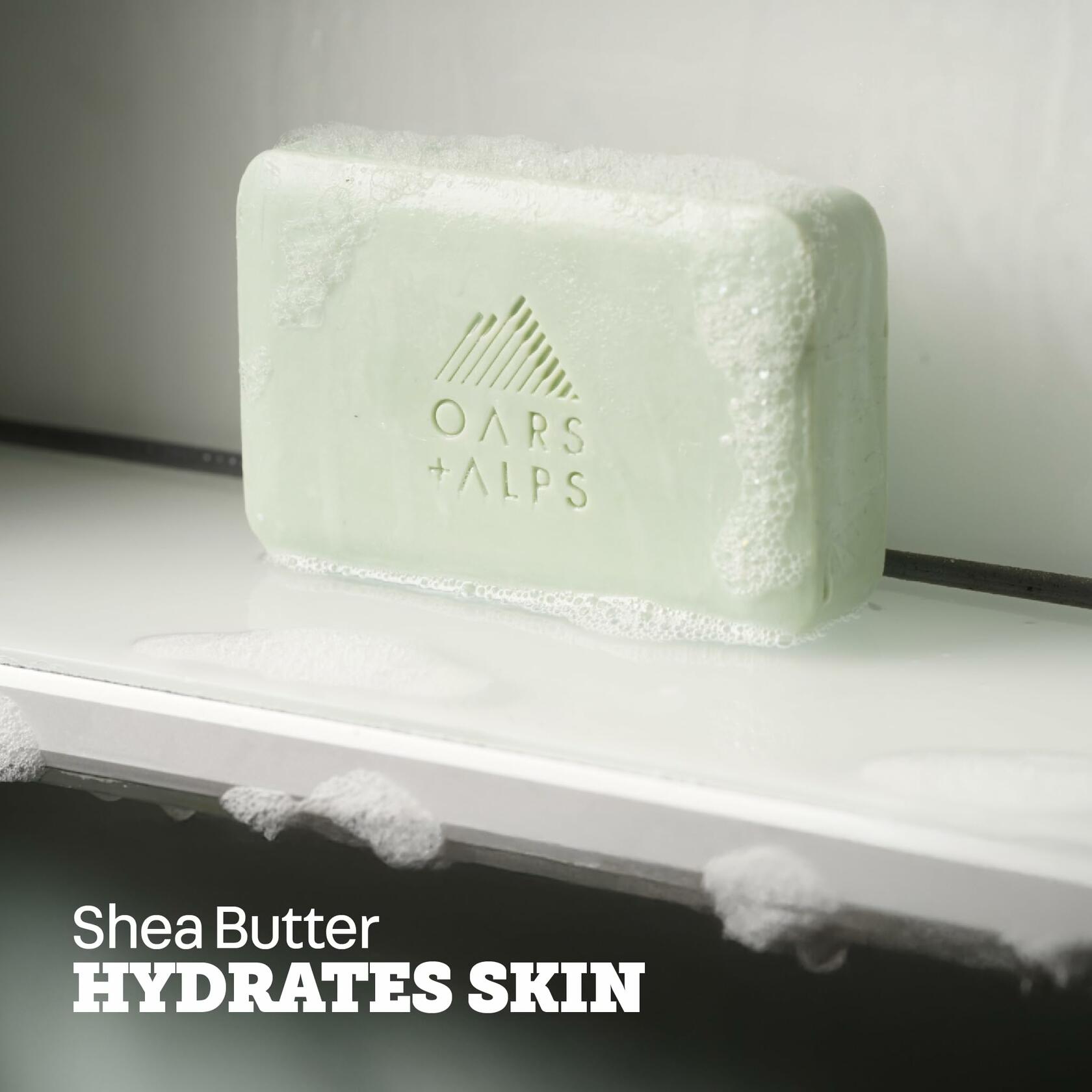 Oars + Alps Exfoliating Moisturizing Bar Soap Men Deep Clean Epsom Salt 1pk
