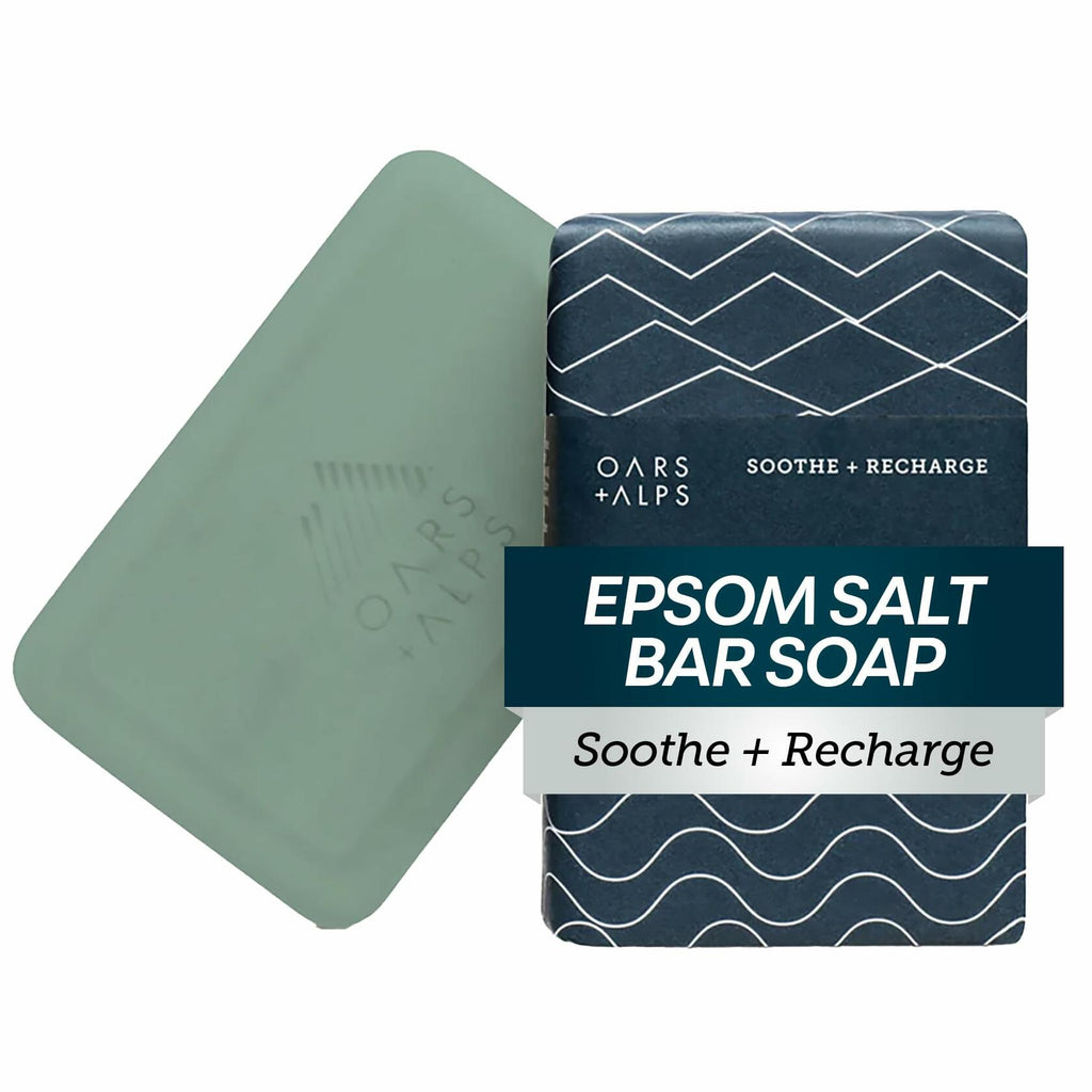 Oars + Alps Exfoliating Moisturizing Bar Soap Men Deep Clean Epsom Salt 1pk