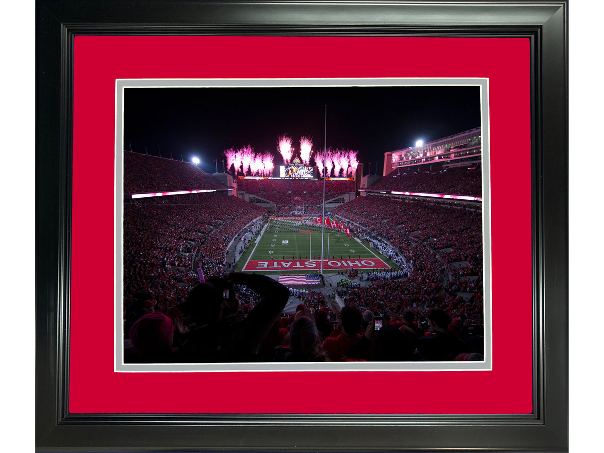 Framed Ohio Stadium Ohio State Buckeyes 11"x14" NCAA Football Photo Professionally Matted