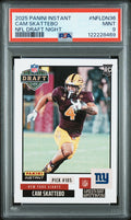 Graded 2025 Panini Instant Cam Skattebo #NFLDN36 NFL Draft Night Rookie RC Football Card PSA 9 Mint
