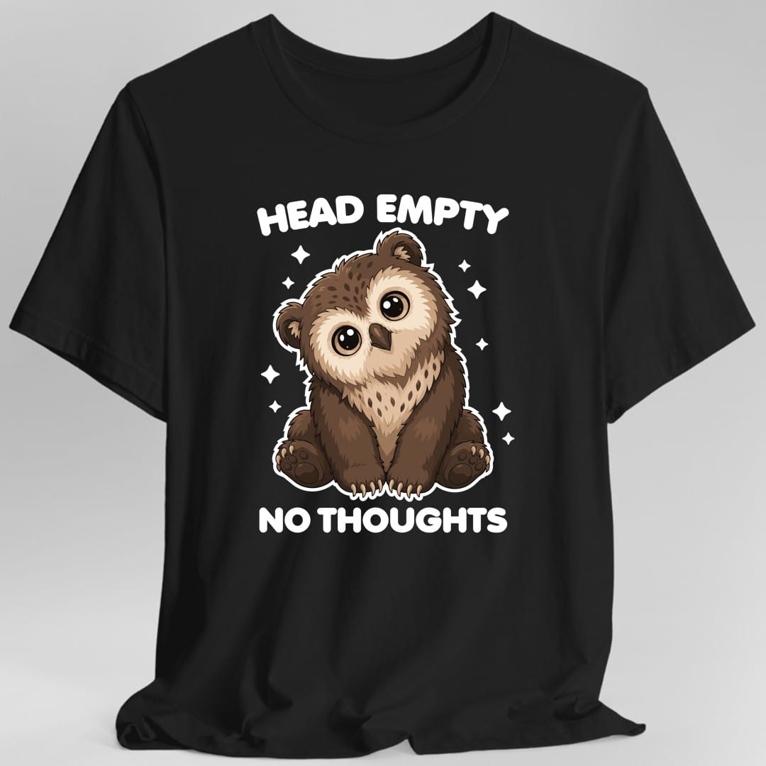 Owlbear Head Empty No Thoughts T-Shirt
