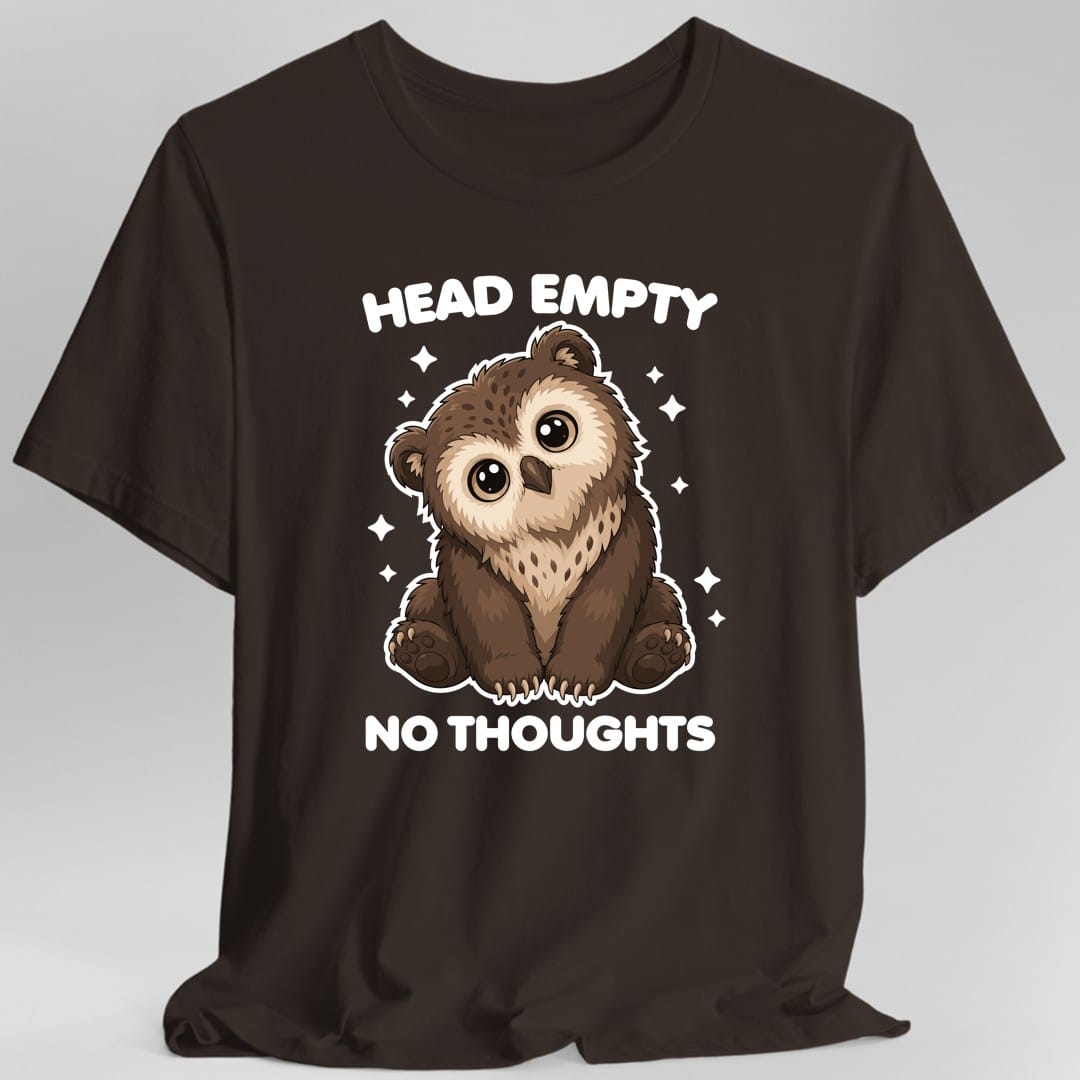 Owlbear Head Empty No Thoughts T-Shirt