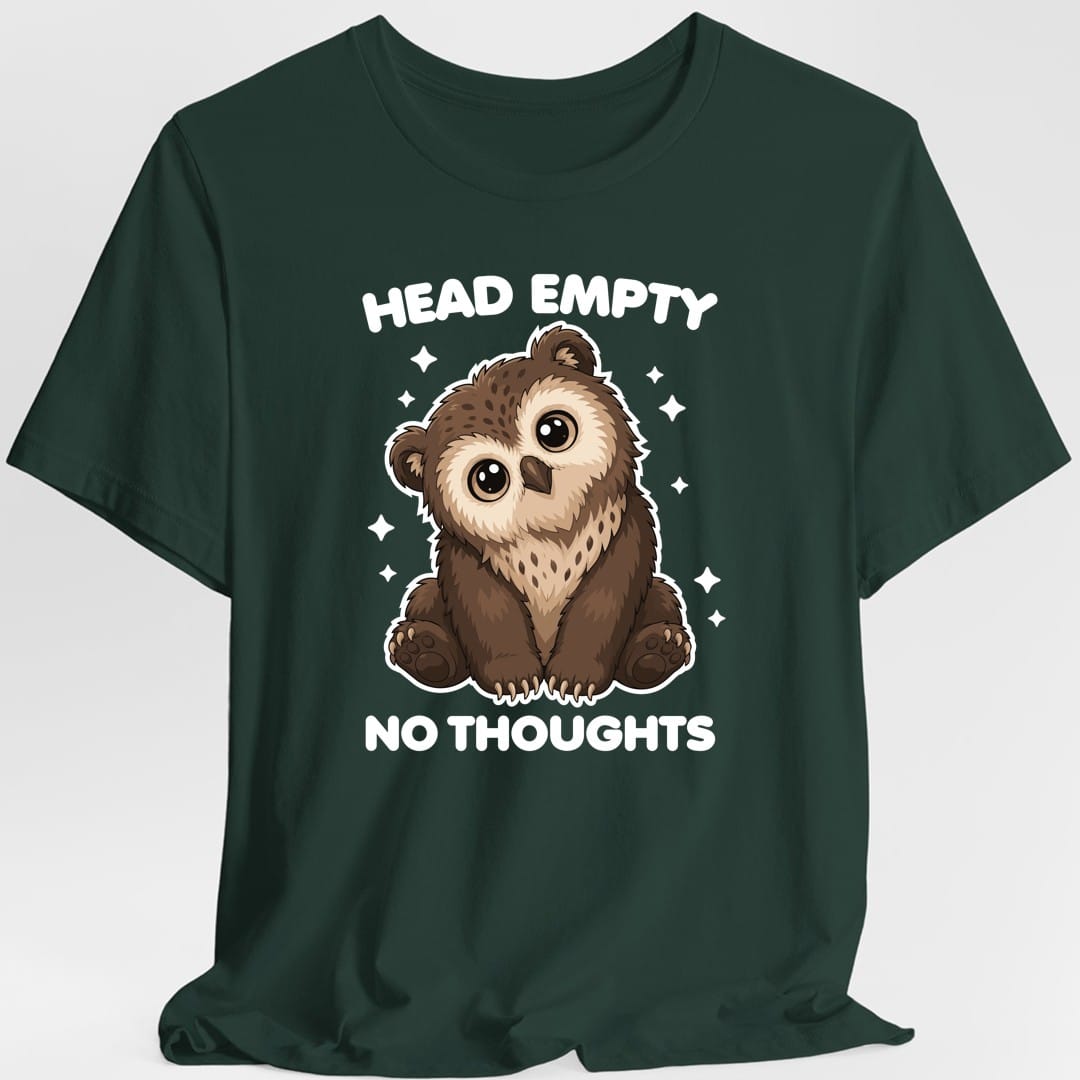 Owlbear Head Empty No Thoughts T-Shirt