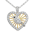Little Bird Heart Necklace for Women