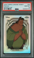 Graded 2024 Topps Chrome Disney Silver Refractor Pacha #85 The Emperor's New Groove Card PSA 10 Gem Mint